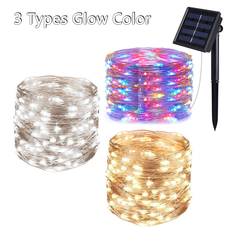 Luces Navideñas 20 metros - ¡Decora tu Navidad con Magia Solar!