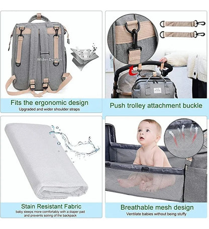 Mochila 3 en 1 Baby – Comodidad y Estilo para Mamás Modernas