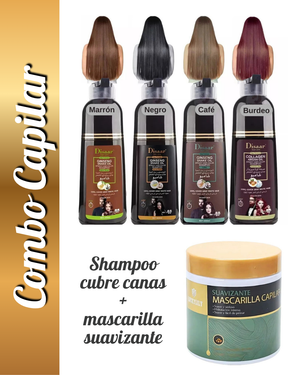 Shampoo Cubre Canas 400 ML + Mascarilla Capilar